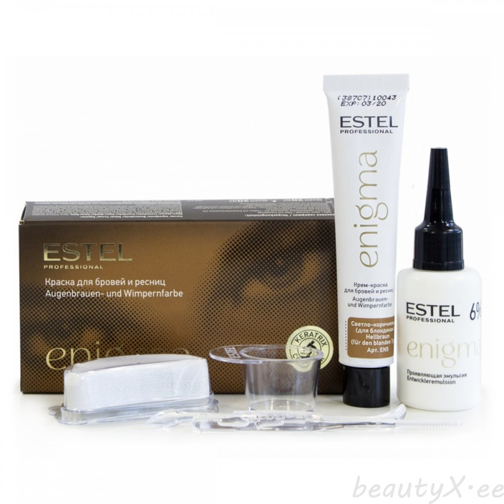 ESTEL ENIGMA kulmu- ja ripsmevärv helepruun 2x20 ml | BeautyX.ee