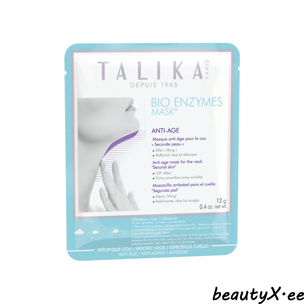 Маски для возрастной шеи. Bio Enzymes Mask Talika. Talika маска для лица. Энзимная маска. Терапевтическая маска Talika.