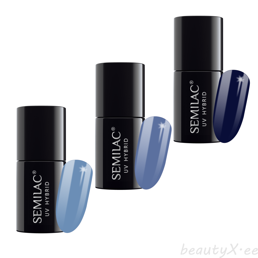 SEMILAC Blue Gel Polishes 7ml | BeautyX.ee