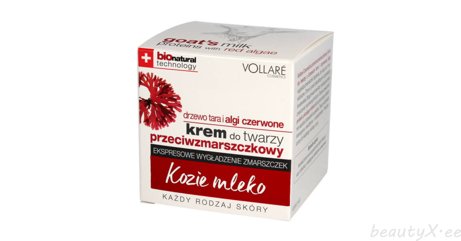 VOLLARE Face cream antiwrinkle goats milk proteins 50 ml BeautyX.ee