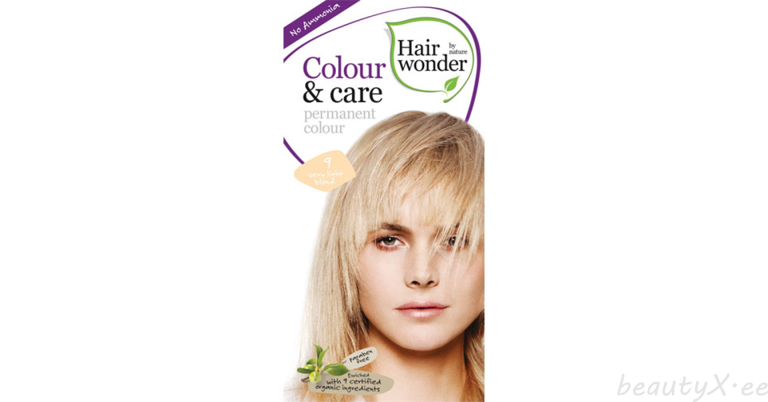 HairWonder Colour&Care Краска для волос без аммиака Very light blond 9 |  BeautyX.ee