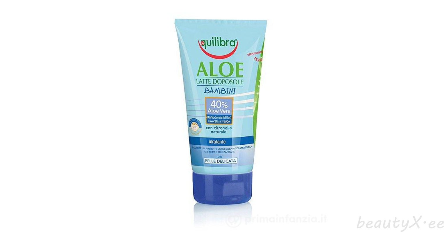 Equilibra Молочко после загара с алоэ вера для детей 150 ml | BeautyX.ee