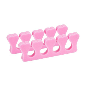 Foam separators for pedicure 100 pcs. pink