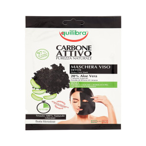 Equilibra Detox face mask carbone vegetable 20% aloe vera 20g