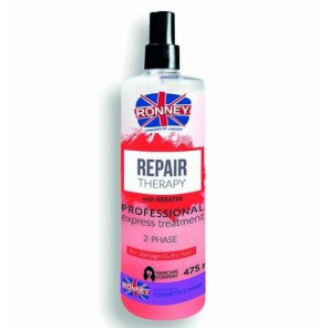 RONNEY Professional express treatment Repair Therapy 2-Phase Spray with keratin  for damaged and dry hair 285 ml