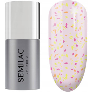SEMILAC Top No Wipe Matte Peach Galaxy T26, 7 ml