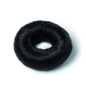 BraveHead Synthetic hair bun S, black