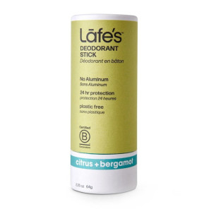 Lafe's Deodorant stick citrus+bergamot Plastic Free No aluminium 64 g