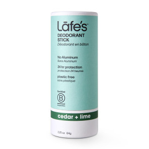 Lafe's Deodorant stick Cedar+Lime Plastic Free No aluminium 64 g