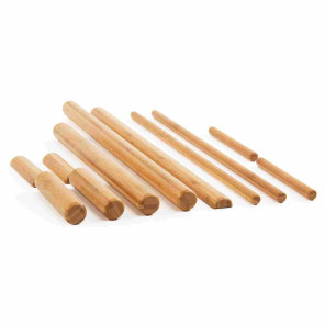 BODYNOVA Bamboo Massage Sticks, set of 11 pcs.