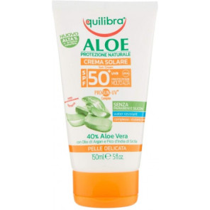 Equilibra Päevituskreem SPF50+ Aloe vera 150 ml