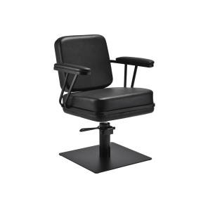 Gabbiano Madrid Черное парикмахерское кресло с черным основанием