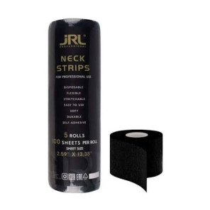 JRL Disposable flexible Neck Strips - Black 5x100