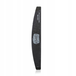 RONNEY Professional nail file 100/180 Halfmoon black