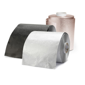 ALUMINUM FOIL 100 M, EMBOSSED Rose gold 12cm x 100 m x 15