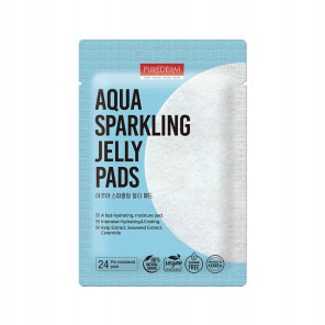 PUREDERM Aqua Sparkling Jelly Pads fast moisture and cooling 24 pcs