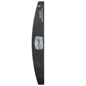 RONNEY half moon nail file 180/240 black