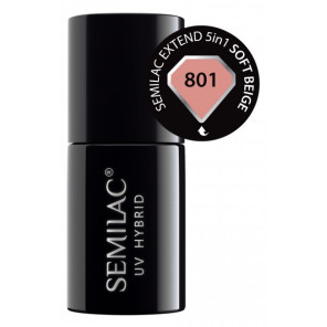 Semilac Extend 5 in 1, 801 Soft Beige 7ml
