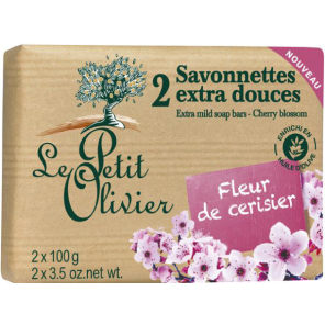Le Petit Olivier 2 Extra mild soap bars Cherry Blossom 2x100g