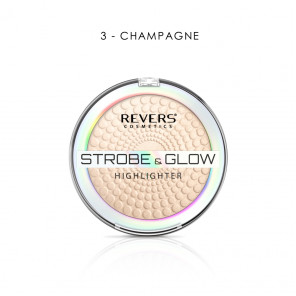 REVERS Strobe&Glow HIGHLIGHTER Powder Glow Illuminator 03 Champagne; 8 g